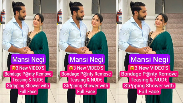Mansi Negi Famous Instagram BDSM Bondage Panty – Remove Teasing & Nude Str!pping Shower with Full Face