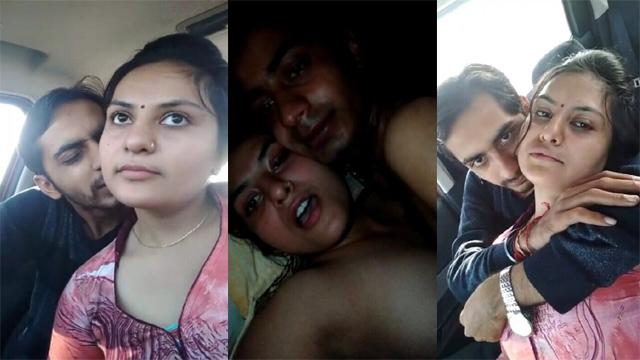 Illegal Affair Enjoying with Lover in Car Riding on Dick