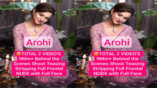 Arohi Instagram Model Teasing – Stripping Full Frontal – Nude with Full Face
