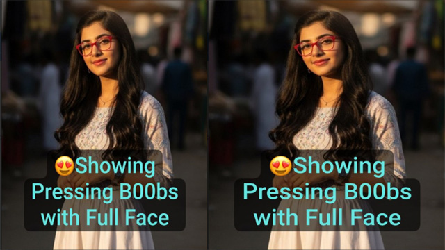 Beautiful Desi GF Latest Most Exclusive – Viral Snapchat inbox Showing – Pressing Boobs with Full Face