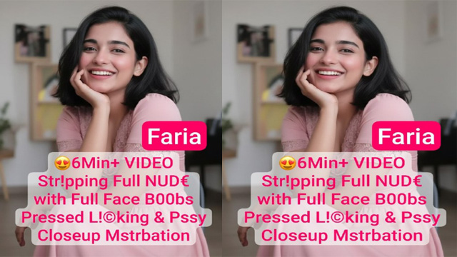 Petite Tiktoker Faria Most Exclusive – Boobs Pressed Nude Video